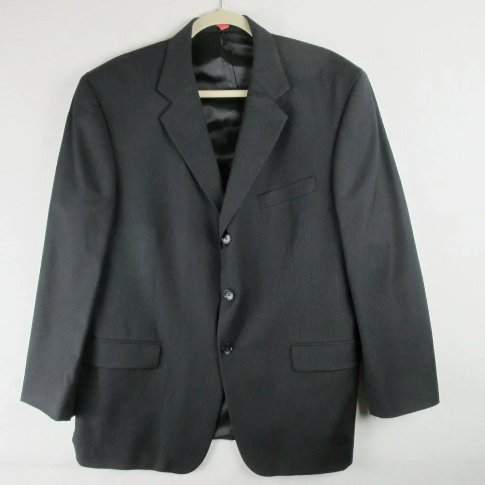 Alfani Pinstripe Suit Coat Size 44S Three Button